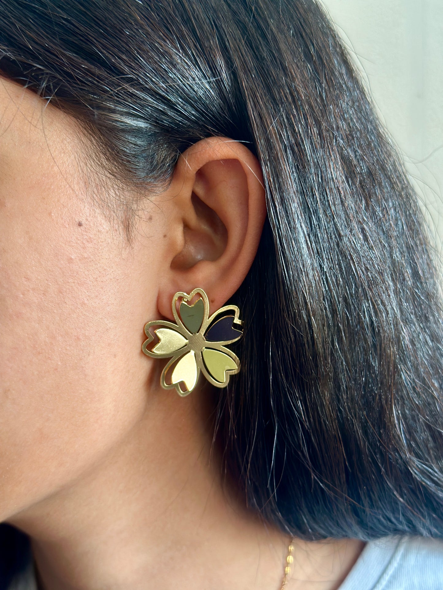 Abstract Flora Earrings