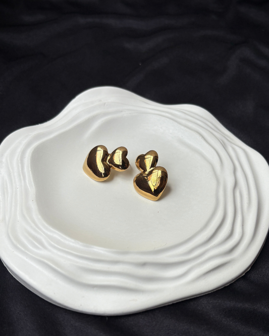 Double Heart Earrings