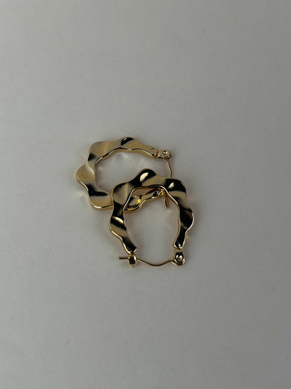 Waves Of Gold Hoops