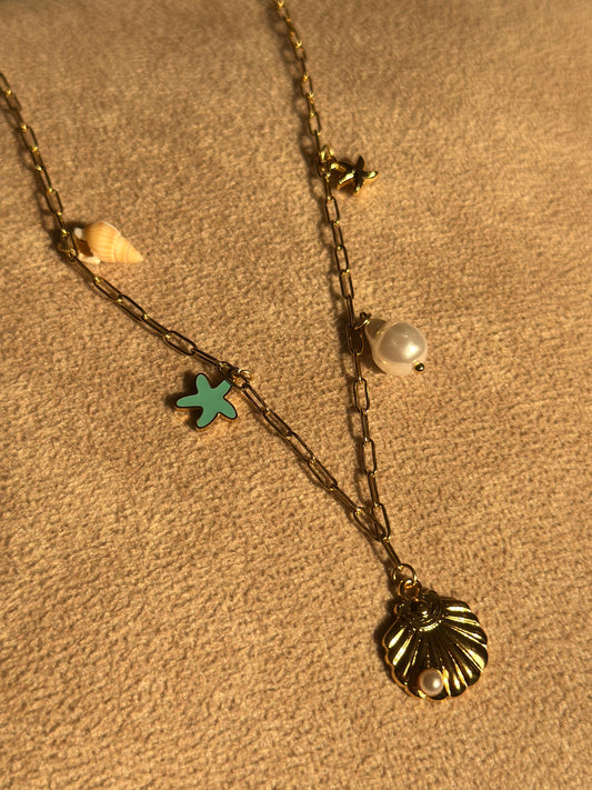 Beachy Shell Charms Necklace